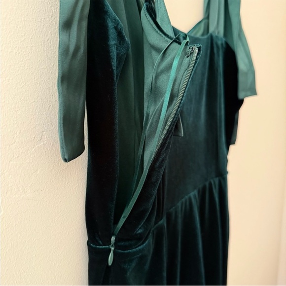 Endless Rose Teal Velvet Jumpsuit - Picture 8 of 10